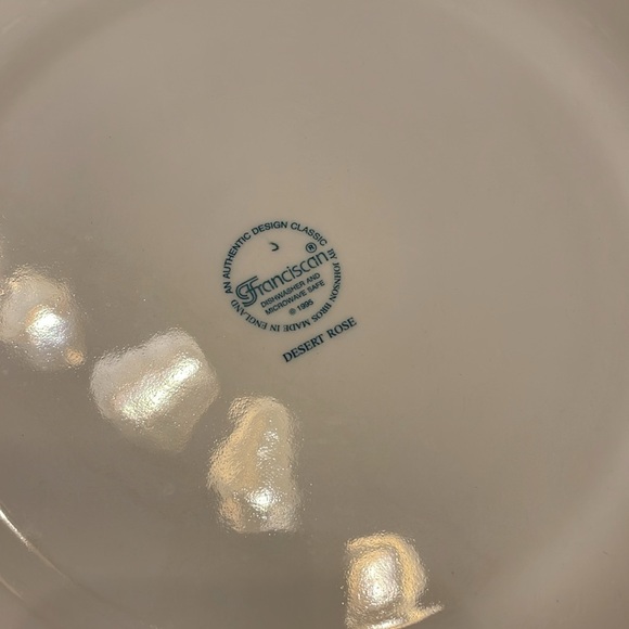 BNWOT Franciscan Desert, Rose round serving platter - Picture 4 of 5